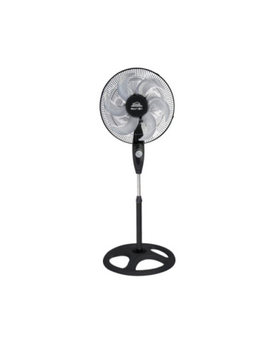 Ventilador Pedestal 18P Maxi Flow 6 Aspas Rejmet 85W Negro