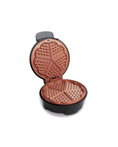 Wafflera Negra Platos Cobre Hew-906Nc