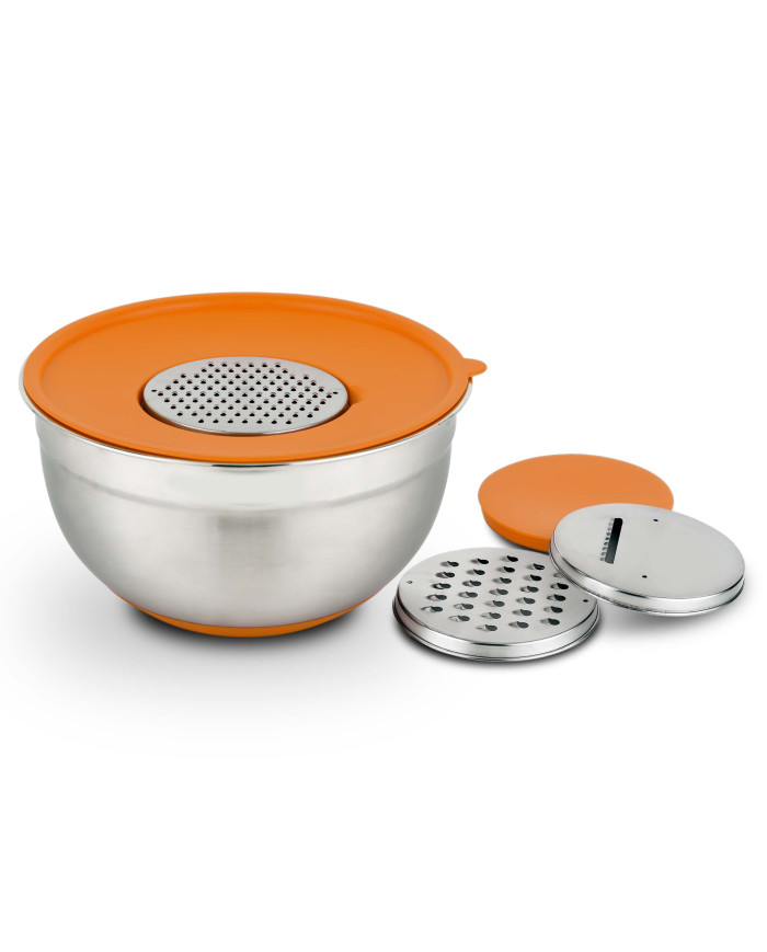 Bowl 22 Cm Base Silicona 3 Pzas