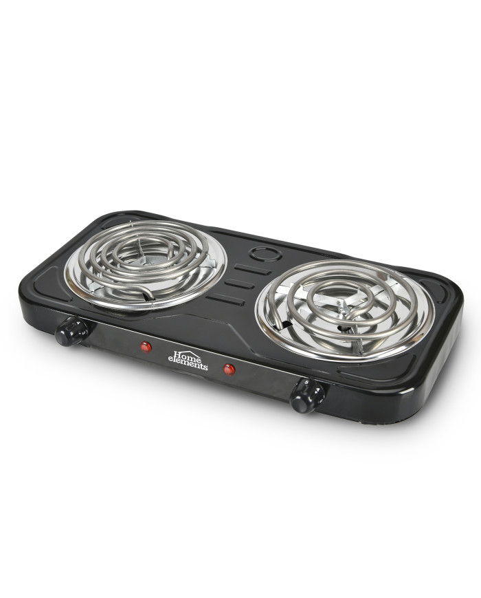 Estufa 2P Electrica Negra He-003Ln