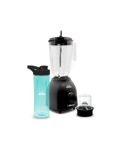 Licuadora 3 En 1 Tri Mix Plus Negra He