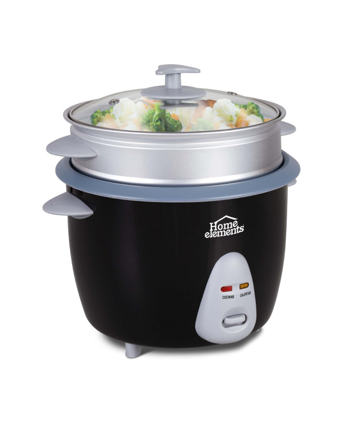 Olla Arrocera 1,8 Lts Negra Con Vaporera Nm Heoa-18N