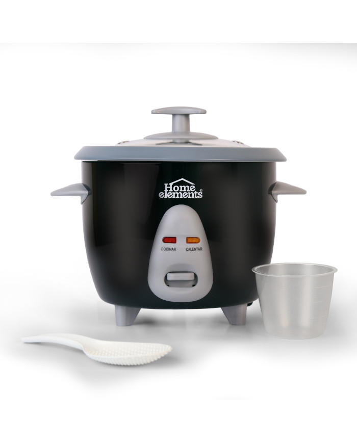 Olla De Arroz 0,6 Lts Negra Heoa-4N