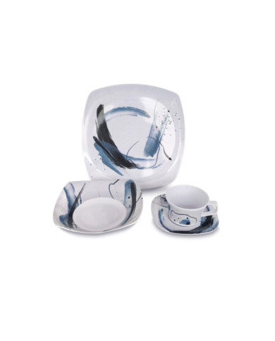 Vajilla Cuadrada 4/16 Melamina