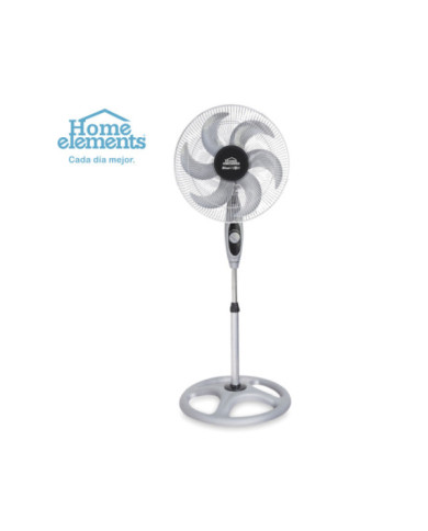 Ventilador Pedestal 18P Maxi Flow 6 Aspas Rejmet 85W Gris