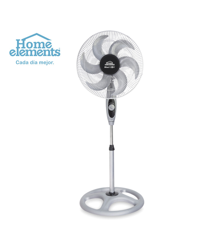 Ventilador Pedestal 18P Maxi Flow 6 Aspas Rejmet 85W Gris