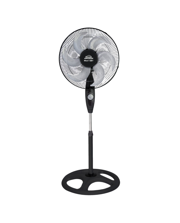 Ventilador Pedestal 18P Maxi Flow 6 Aspas Rejmet 85W Negro